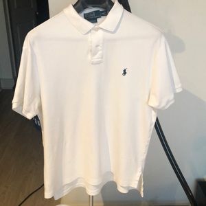Pure white 100% cotton polo Ralph Lauren polo